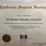 California implant institute Certificate