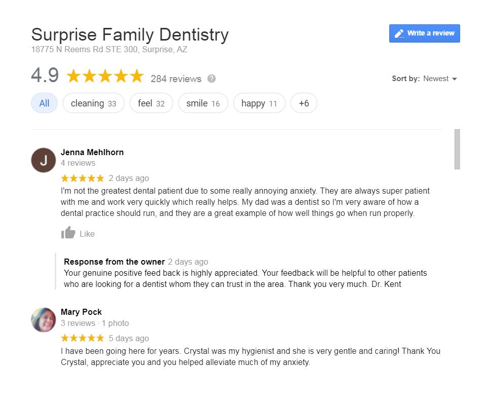 Surprise Family Dentistry Reviews -1 